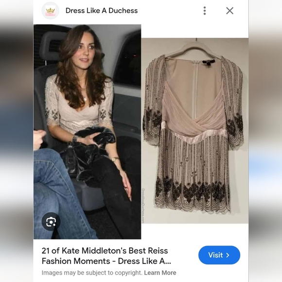 Reiss Light Pink Silk Blouse With Beading Size Small - Picture 7 of 7